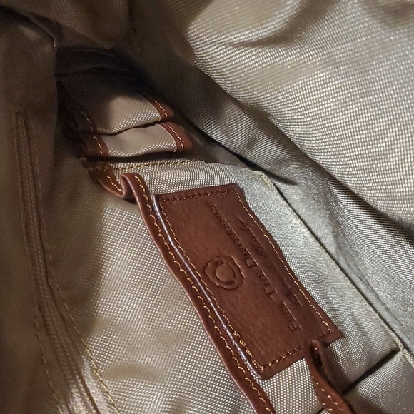 Osgoode Marley Foldover Crossbody Bag Brown Leather - Picture 4 of 9